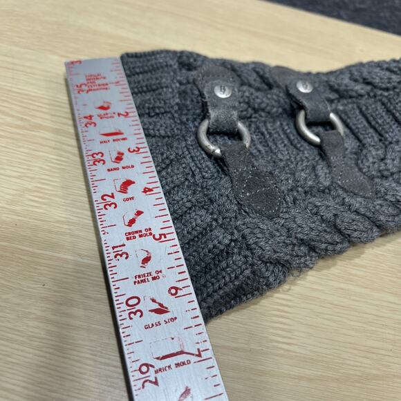 UGG Australia Tularosa Route Cable Knit Sweater Boots Gray Womens Size 6 - Picture 13 of 15